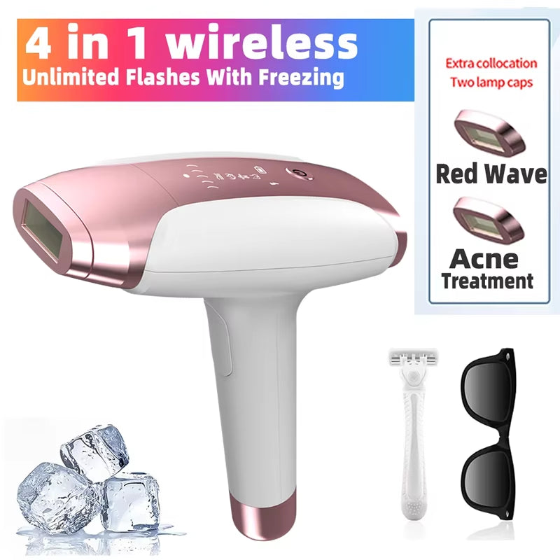 Body Bikini IPL 999,999 Flashes Depilator Pulses Permanent Laser Epilator Painless for Women Hair Removal Home Use Devices