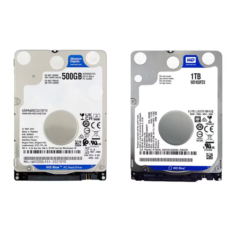 WD Blue 500GB 1TB Hard Disk Drive 2.5" Internal for Laptop Notebook Playstation 4 PS4 Slim HDD SATA III 6.0Gb/S