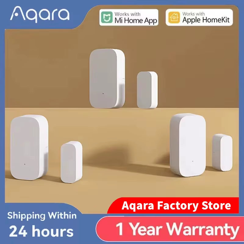 Door Window Sensor Zigbee Wireless Connection Alarm Smart Mini Door Sensor Work with Gateway Mi Home Homekit APP