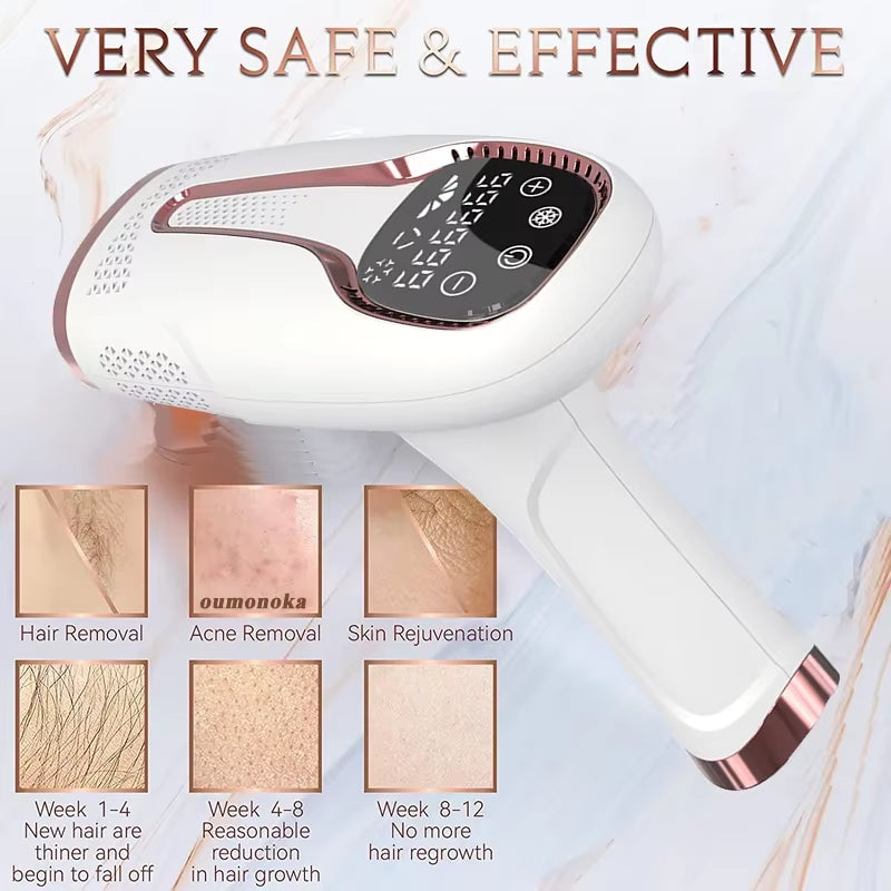 Body Bikini IPL 999,999 Flashes Depilator Pulses Permanent Laser Epilator Painless for Women Hair Removal Home Use Devices