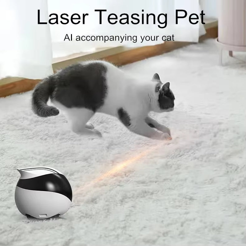 1080P HD Security Camera Wifi Remote Control Laser Teaser Interactive Toy 32G Cat Smart Companion Robot for Pets Baby Old Man