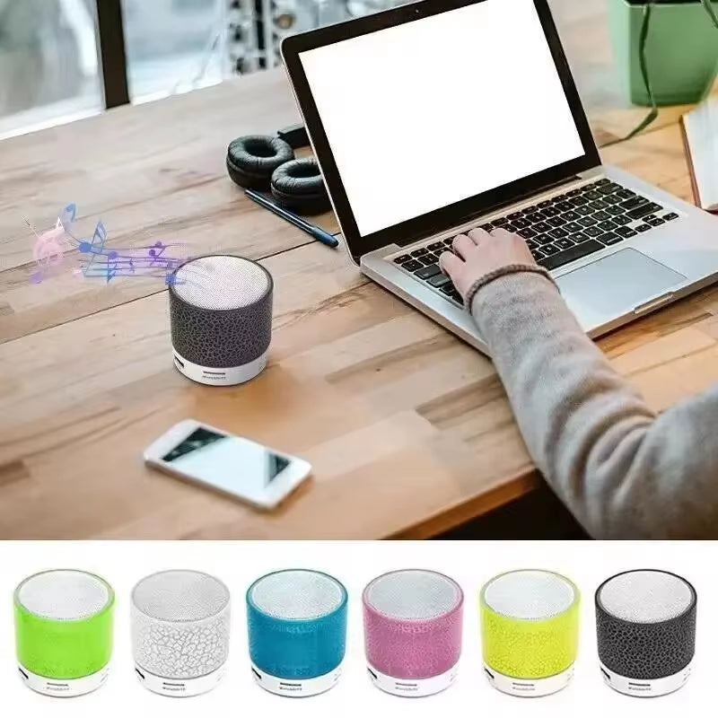 Bluetooth Mini Speaker Wireless Speaker Colorful LED TF Card USB Subwoofer Portable MP3 Music Sound Column for PC Phone