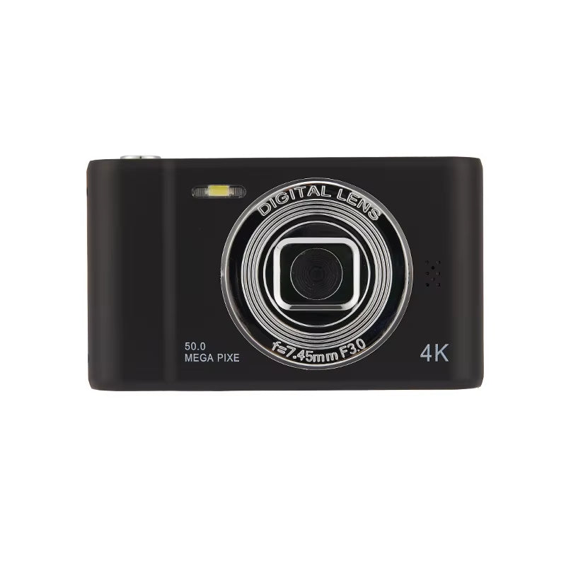 4K Digital Camera Travel Selfie Camara 50 Megapixels HD Zoom Photography 2.4Inch Screen Entry-Level Kids Campus Mini Retro Cam