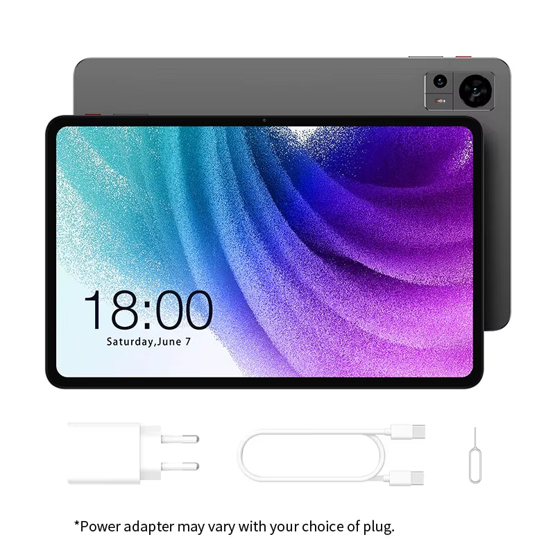 T60 12 Inch 2K Tablet Android 14 8GB+12GB RAM 256GB ROM T620 Octa-Core 8000Mah 18W PD Fast Charging 4G Volte GPS Tablets