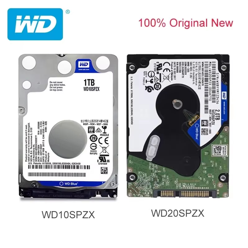 WD Blue 500GB 1TB Hard Disk Drive 2.5" Internal for Laptop Notebook Playstation 4 PS4 Slim HDD SATA III 6.0Gb/S