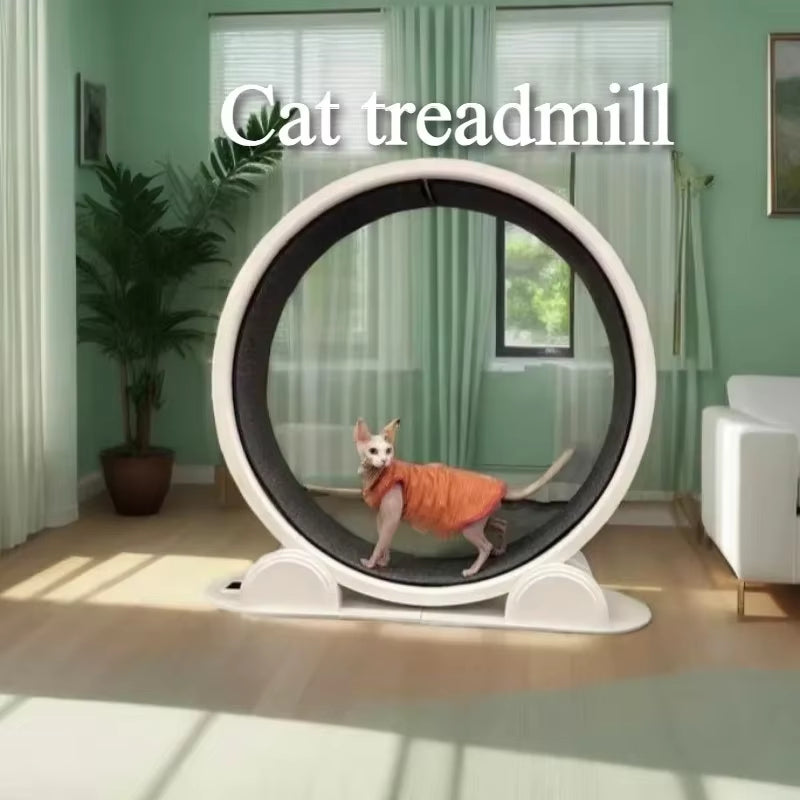 Cat Silent Roller Treadmill Fitness Claw Grinding Exercise Multi-Functional Cats Toy Treadmill Anti-Slip Pet Products Supplies