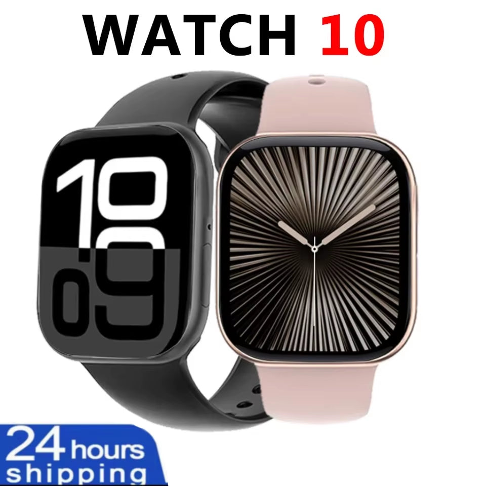 New Watch 10 Smart Watch Men Body Temperature BT Call NFC Always on Display GPS Sport Watches Women Smartwatch for Apple Android
