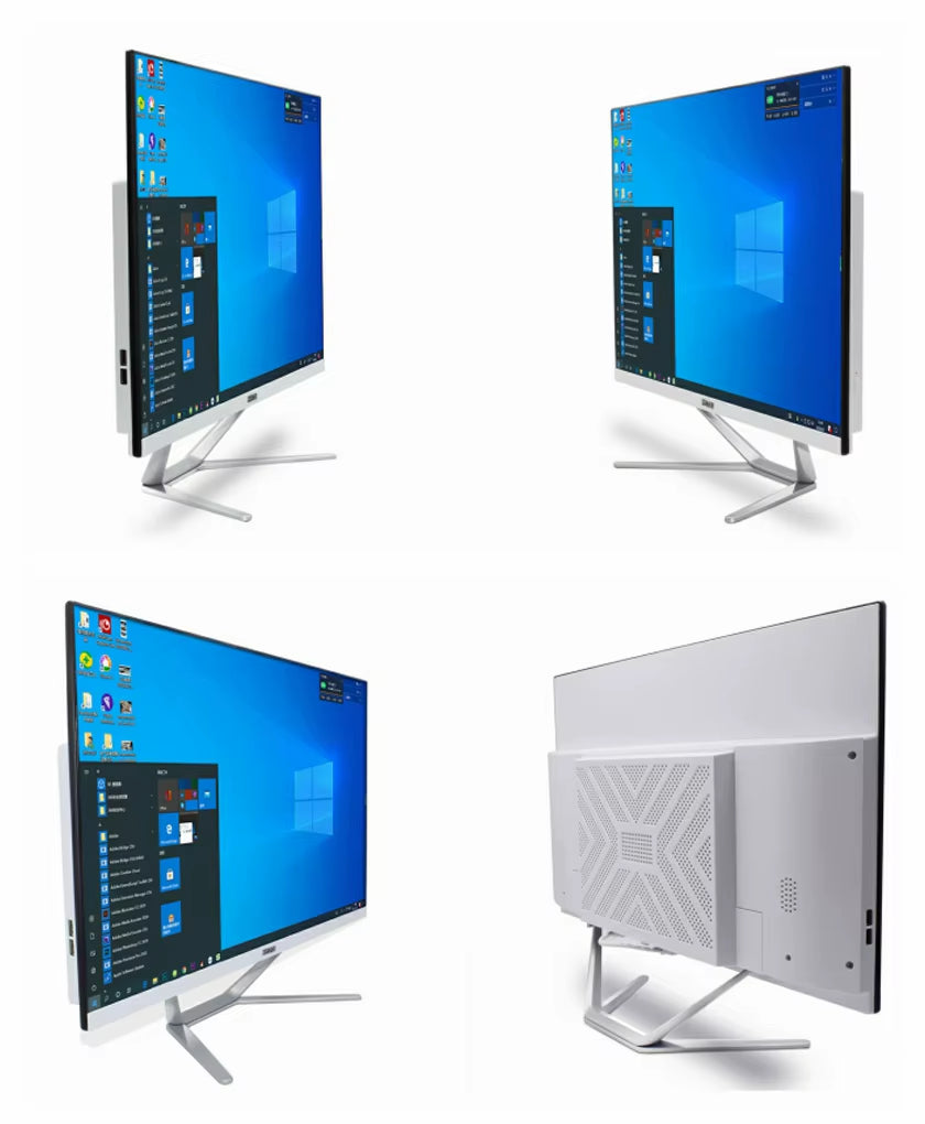 23.8 27 Inch White Desktop Computer PC Gaming All in One Intel 8 Core I7 10870H Monoblock NVIDIA GTX1650 4G GDDR5 for PC Gamer