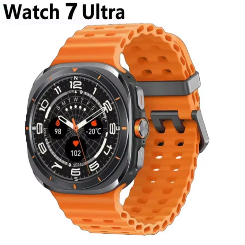 GPS New Watch 7 Ultra 47Mm Smart Watch IP68 Waterproof Bluetooth Call Compass Smartwatch for Men Women 1.43" AMOLED Screen Spo2