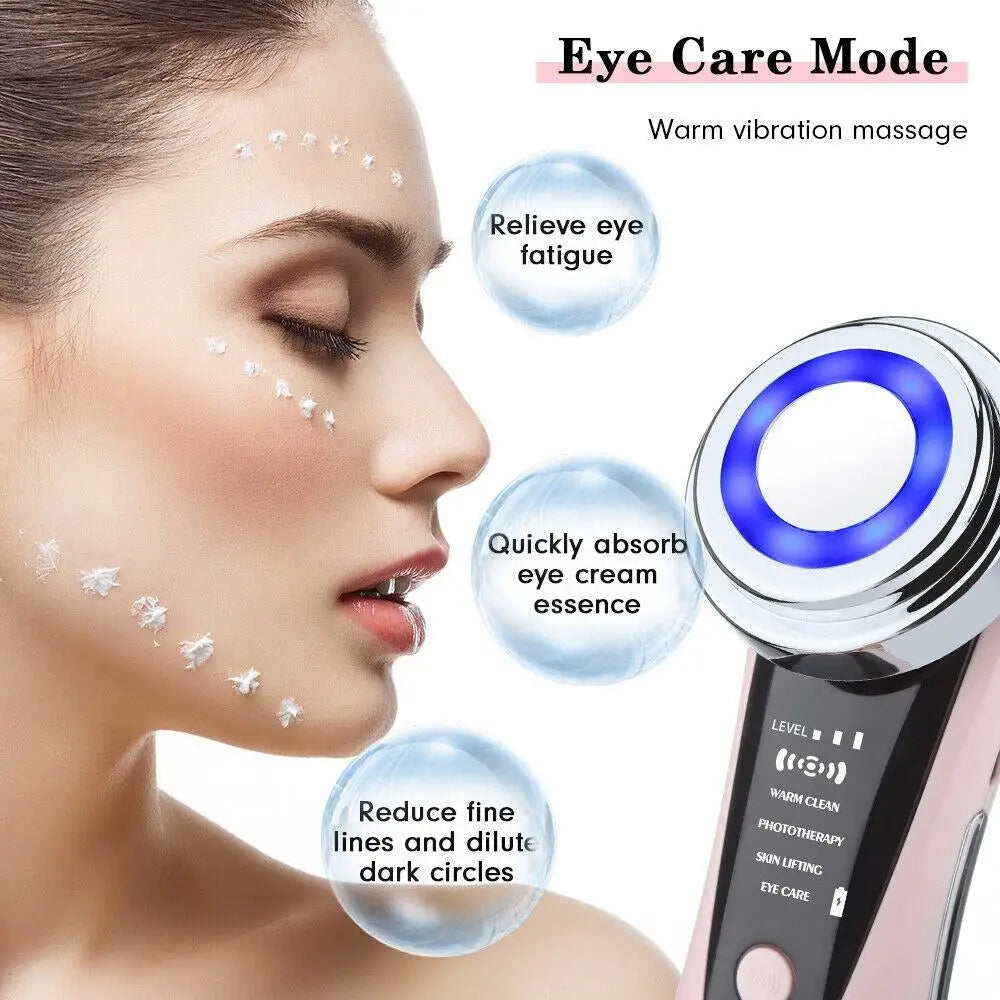 4 in 1 RF EMS Facial Massager Face Lift Multifunction Firm Device Led Skin Rejuvenation Machine Wrinkle Removal Skin Care Tools