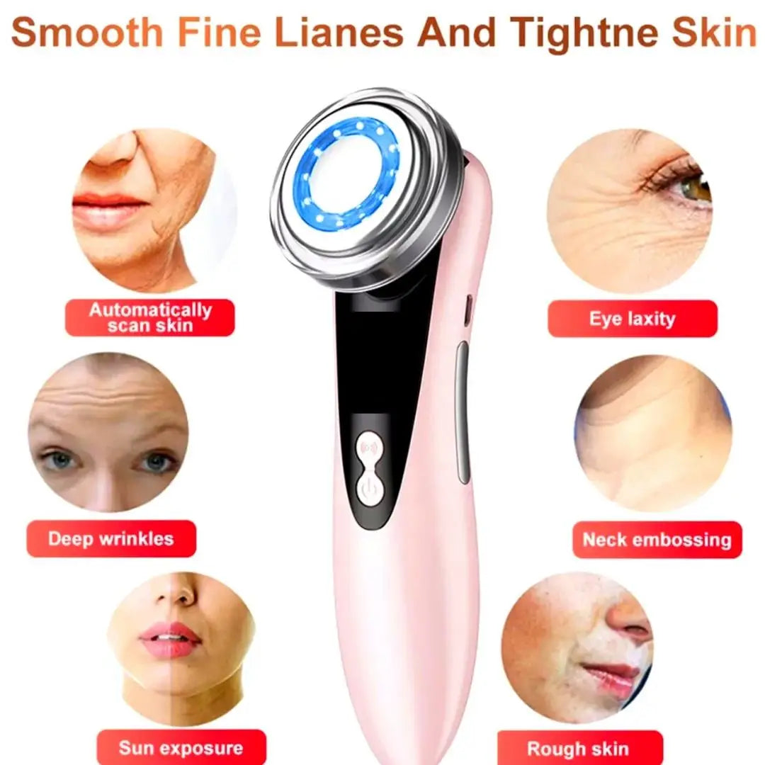 4 in 1 RF EMS Facial Massager Face Lift Multifunction Firm Device Led Skin Rejuvenation Machine Wrinkle Removal Skin Care Tools