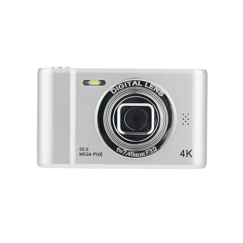4K Digital Camera Travel Selfie Camara 50 Megapixels HD Zoom Photography 2.4Inch Screen Entry-Level Kids Campus Mini Retro Cam