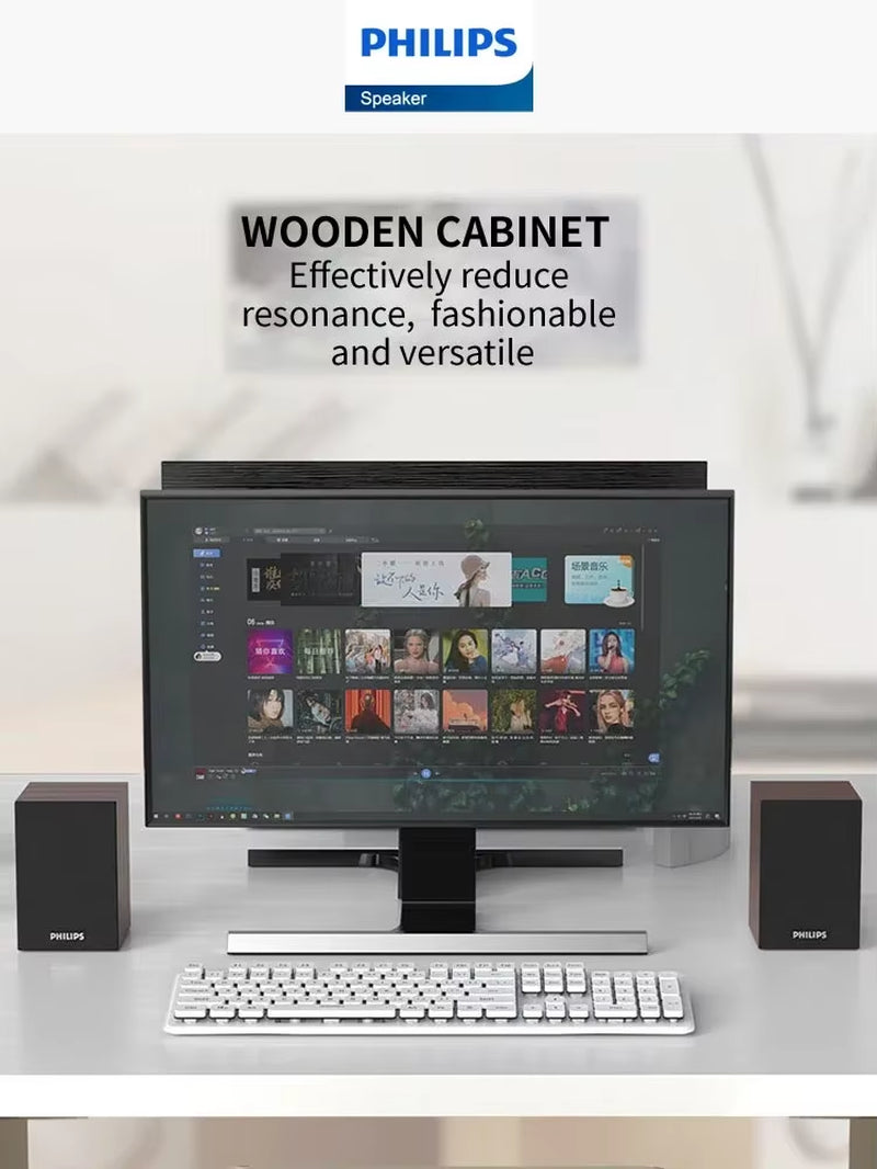 SPA20 Speaker Bluetooth with 360 Degree Surround Sound Bluetooth Wireless Stereo for Computer Macbook Laptop