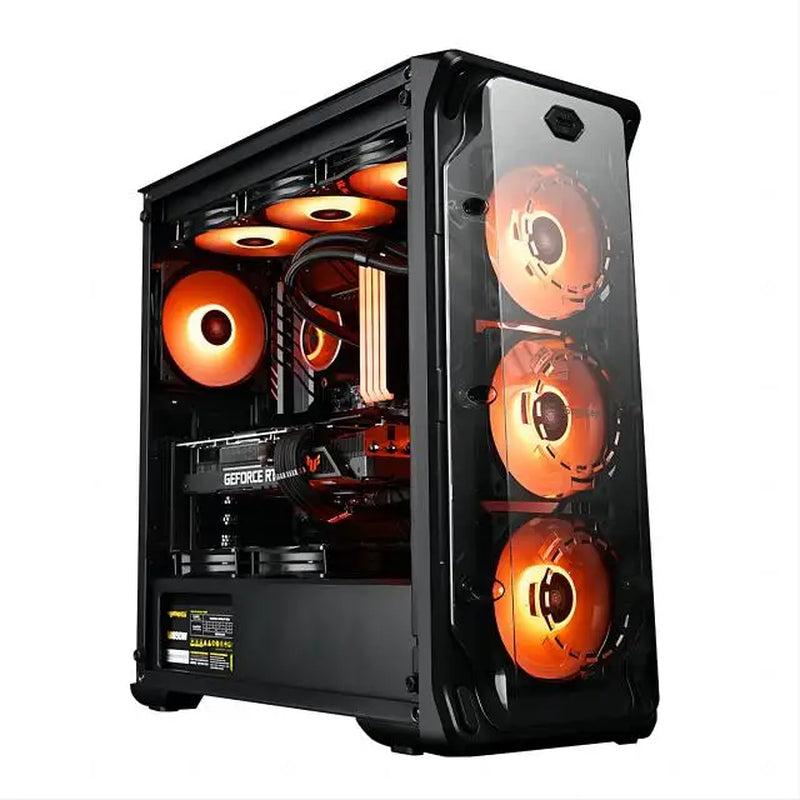 Gaming PC Core I7 CPU with 16G RAM 256G SSD HD4600 ATX/ITX/M-ATX Full View Side Panel Temper Glass Front Pc Gamers