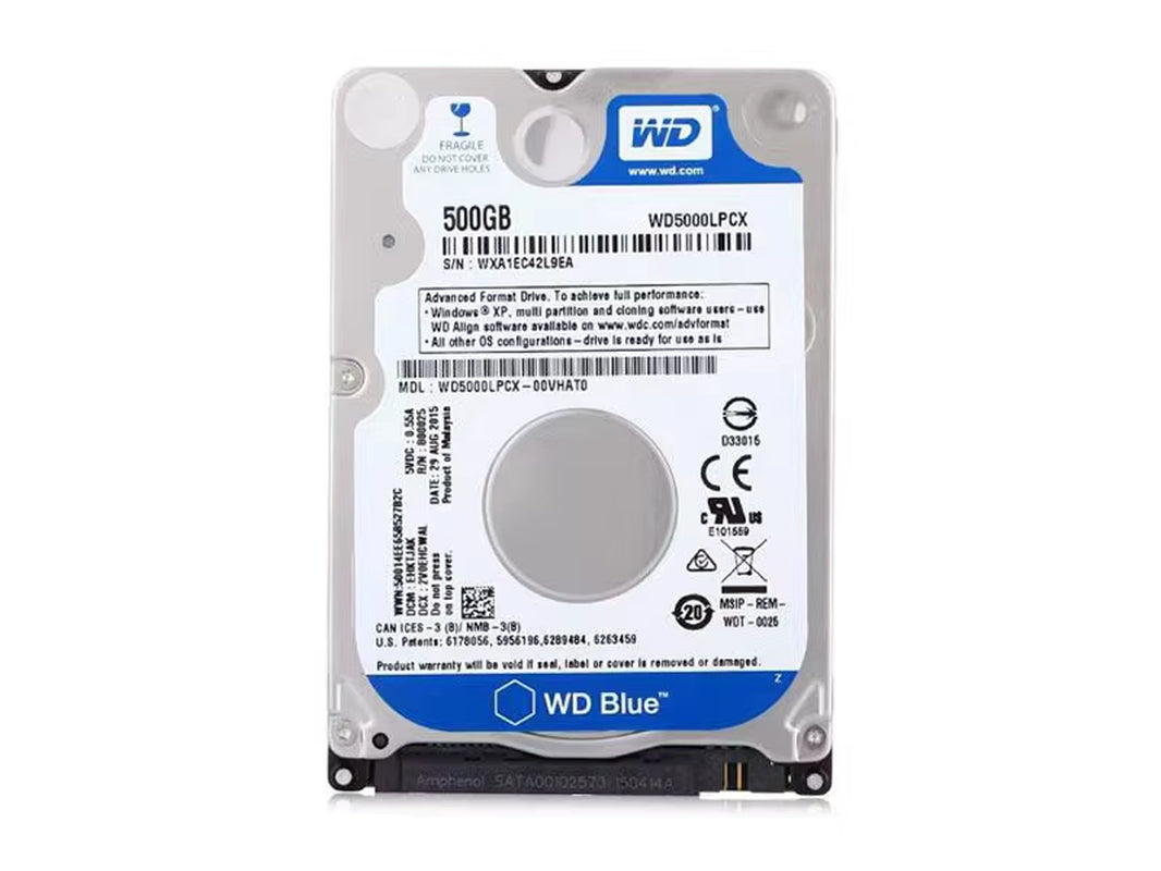 WD Blue 500GB 1TB Hard Disk Drive 2.5" Internal for Laptop Notebook Playstation 4 PS4 Slim HDD SATA III 6.0Gb/S