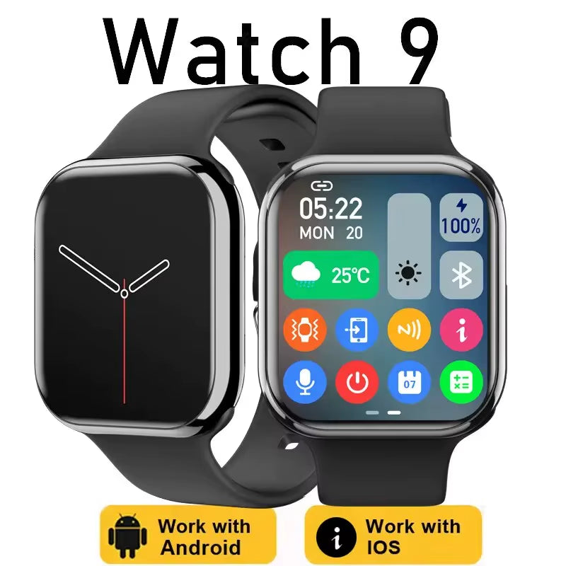 New Smart Watch Women Series 9 Screen Bluetooth Call Heart Rate Blood Pressure Men GPS Smartwatch for Android IOS Sports Watch 9