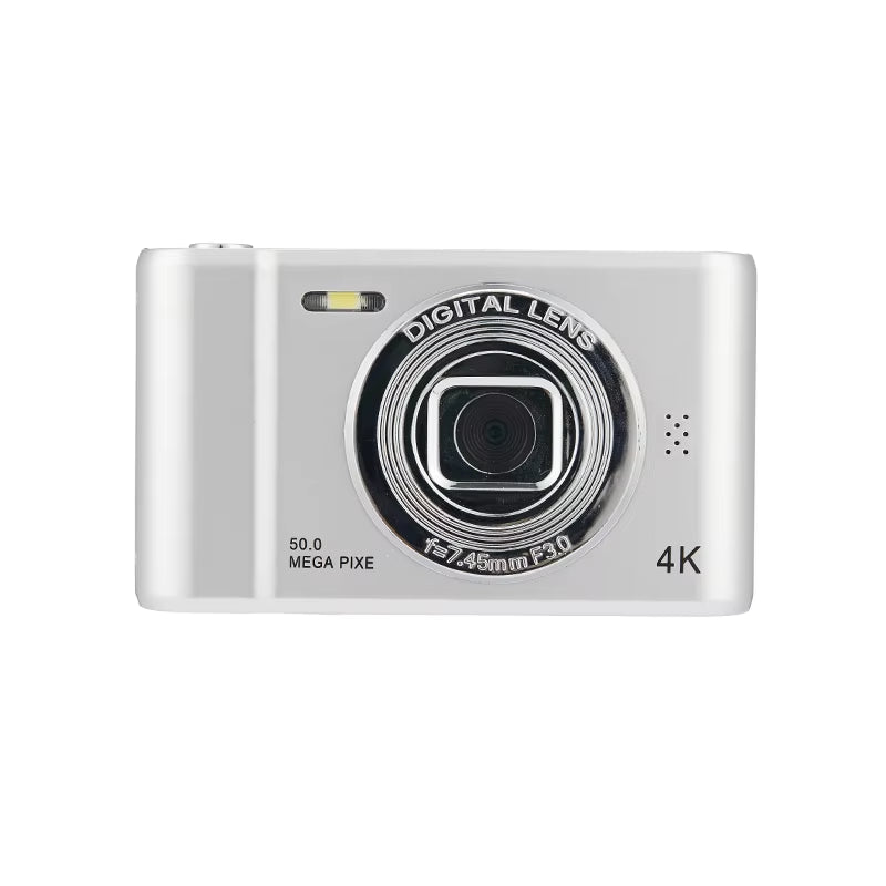 4K Digital Camera 50 Megapixels HD Photography Travel Selfie Camera 2.4 Inch Screen Entry-Level Kids Campus Selfie Mini Camera