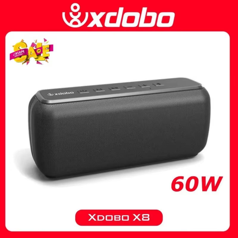 X8 II 60W Portable Bluetooth-Compatible Speakers 6600Mah Bass Sound Box Wireless Waterproof TWS Boombox