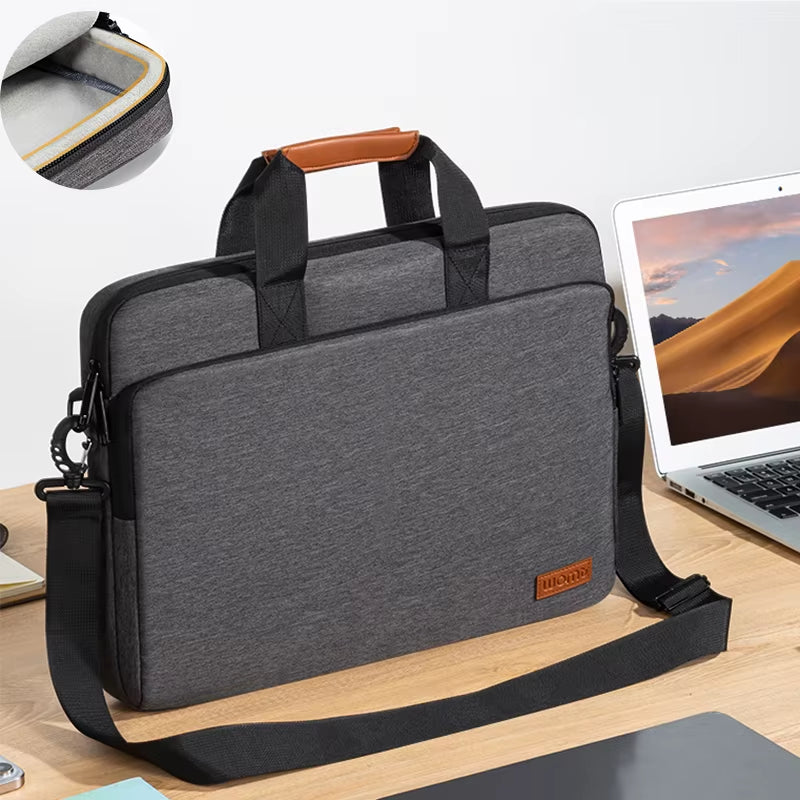 15.6 Inch Laptop Bag for Macbook Pro 16 15 M4 Microsoft HP Lenovo Acer Asus Razer Samsung Chromebook Shoulder Carrying Briefcase