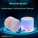 Bluetooth Mini Speaker Wireless Speaker Colorful LED TF Card USB Subwoofer Portable MP3 Music Sound Column for PC Phone