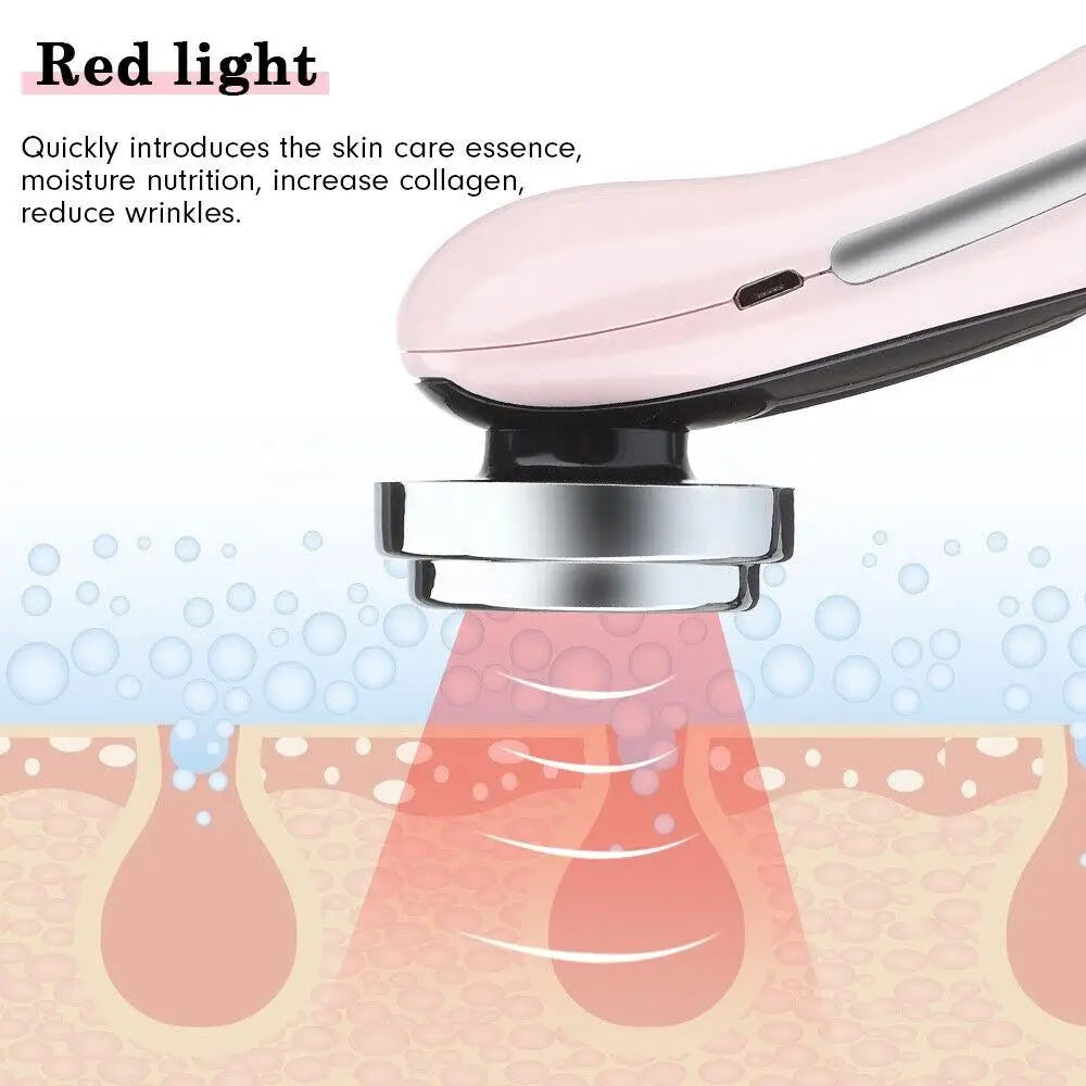 4 in 1 RF EMS Facial Massager Face Lift Multifunction Firm Device Led Skin Rejuvenation Machine Wrinkle Removal Skin Care Tools