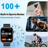 New Smart Watch 1.73 Inch Color Screen Full Touch Custom Dial Bluetooth Call Men Women Smart Watch Android IOS