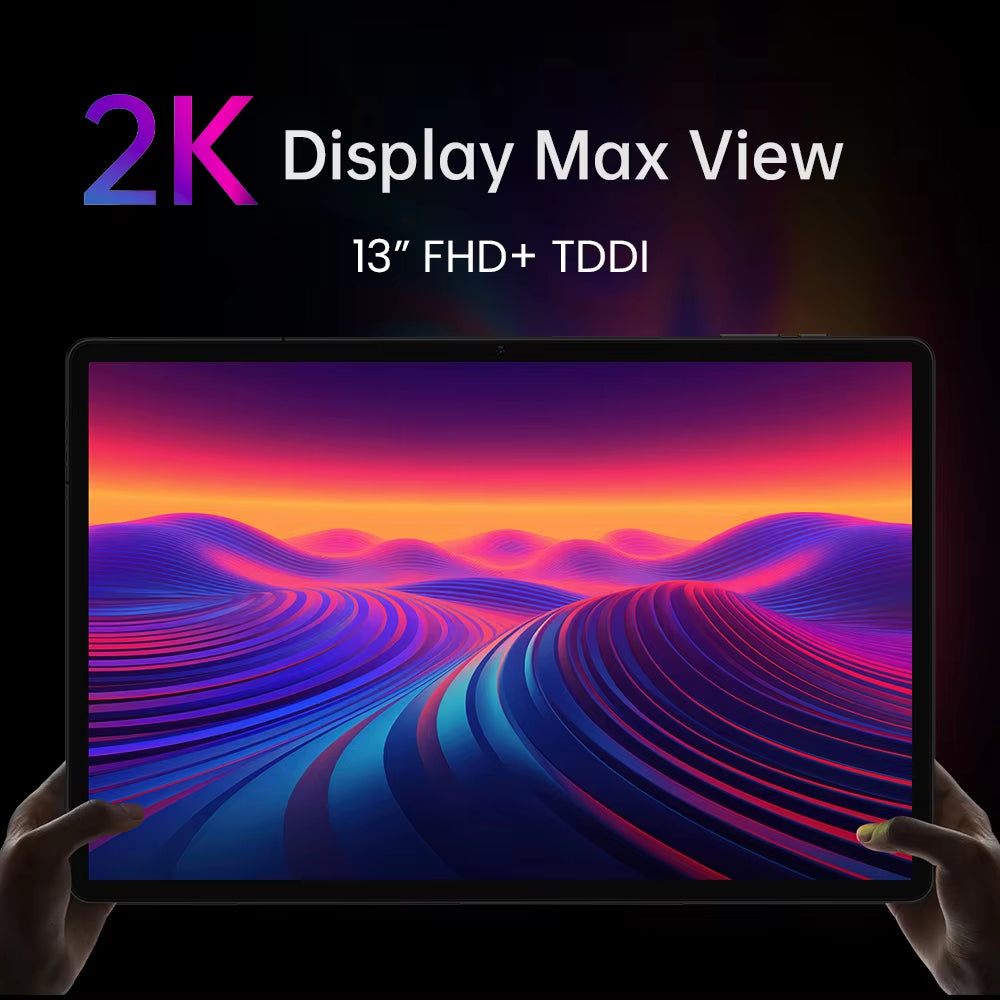 【World Premiere】 T65 Max 13" HD Display Android 14 Tablet Mediatek G99 8GB RAM 256GB ROM 10000Mah Battery Widevine L1