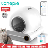 65L Automatic Smart Cat Litter Box Self Cleaning Fully Enclosed Cat Litter Box Pet Toilet Litter Tray