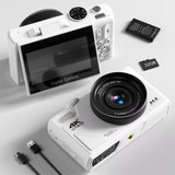 4K Digital Camera for Photography and 18X Digital Zoom Camera 64MP Compact Vlogging You Tube Camera 3'' Flip Screen with Flash