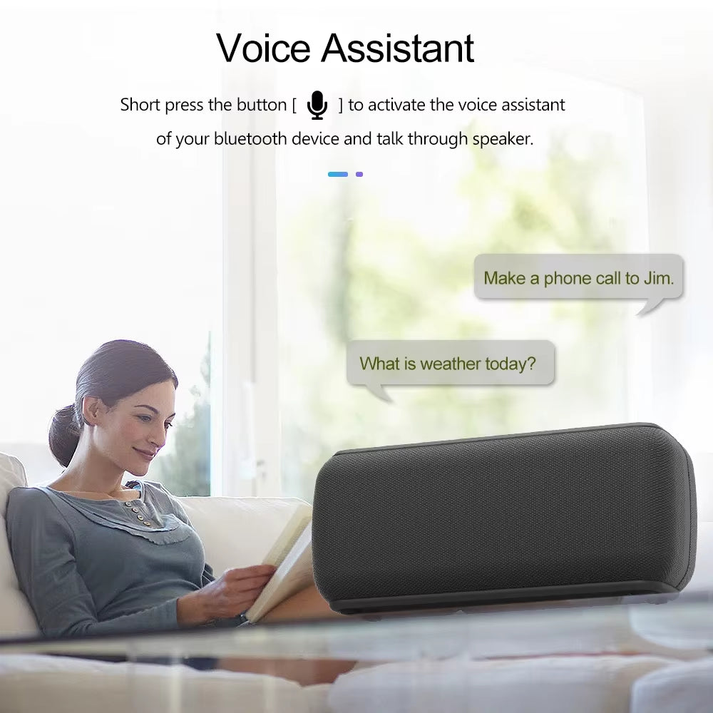 X8 II 60W Portable Bluetooth-Compatible Speakers 6600Mah Bass Sound Box Wireless Waterproof TWS Boombox